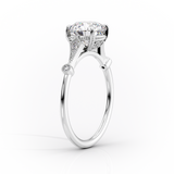 2 CT Asscher Cut Vintage Pave Lab-Grown Diamond Engagement Ring