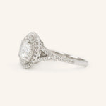 1 CT Round Cut Double Halo Lab-Grown Diamond Engagement Ring 3