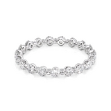 1 TCW Round Cut Lab-Grown Diamond Full Eternity Wedding Band
