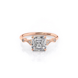 2 CT Asscher Cut Vintage Pave Lab-Grown Diamond Engagement Ring