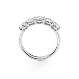 1.5 TCW Round Cut Lab-Grown Diamond Five Stone Wedding Band