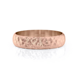 Hammered Matte Finished Wedding Band
