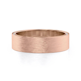 0.8 TCW Round Lab-Grown Diamond Matte Finished Wedding Band