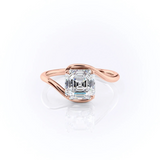 2 CT Asscher Cut Swirl Lab-Grown Diamond Engagement Ring