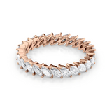 1.5 TCW Marquise Cut Lab-Grown Diamond Full Eternity Wedding Band