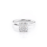 2 CT Asscher Cut Solitaire Lab-Grown Diamond Engagement Ring