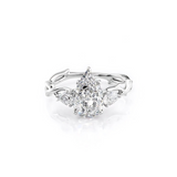 2 CT Pear Cut Three Stone Twig Lab-Grown Diamond Engagement Ring