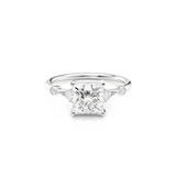 2 CT Princess Cut Vintage Pave Lab-Grown Diamond Engagement Ring