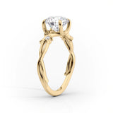 2 CT Princess Cut Twig Pave Lab-Grown Diamond Engagement Ring