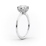 2 CT Radiant Cut Hidden Halo Lab-Grown Diamond Engagement Ring