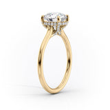 2 CT Radiant Cut Hidden Halo Lab-Grown Diamond Engagement Ring