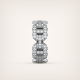 1.0 CT Round Shaped Moissanite Wedding Band For Men