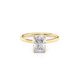 2 CT Radiant Cut Hidden Halo Lab-Grown Diamond Engagement Ring