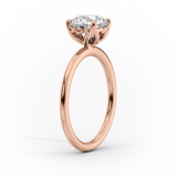 2 CT Asscher Cut Solitaire Lab-Grown Diamond Engagement Ring