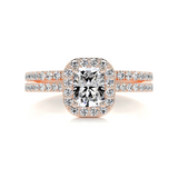 1 CT Radiant Cut Pave Lab-Grown Diamond Bridal Set