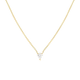 0.15 CT Pear Lab-Grown Diamond Solitaire Necklace