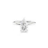 2 CT Pear Cut Hidden Halo Lab-Grown Diamond Engagement Ring