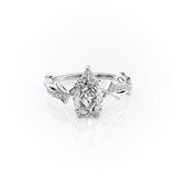 1.5 CT Pear Cut Three Stone Twig Lab-Grown Diamond Engagement Ring