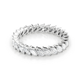 1.5 TCW Marquise Cut Lab-Grown Diamond Full Eternity Wedding Band