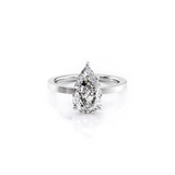 2 CT Pear Cut Solitaire Lab-Grown Diamond Engagement Ring