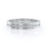 0.25 TCW Round Cut Lab-Grown Diamond Eternity Wedding Band