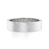 0.8 TCW Round Lab-Grown Diamond Matte Finished Wedding Band