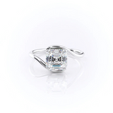 2 CT Asscher Cut Swirl Lab-Grown Diamond Engagement Ring