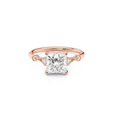 2 CT Princess Cut Vintage Pave Lab-Grown Diamond Engagement Ring