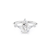 2 CT Pear Cut Vintage Pave Lab-Grown Diamond Engagement Ring