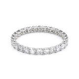 1.2 TCW Round Cut Lab-Grown Diamond Full Eternity Wedding Band