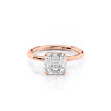 2 CT Asscher Cut Solitaire Lab-Grown Diamond Engagement Ring