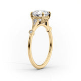 2 CT Pear Cut Vintage Pave Lab-Grown Diamond Engagement Ring