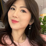 June-Pearl Birthstone Hoop Earrings