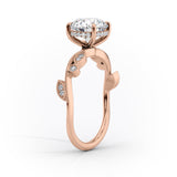 2 CT Asscher Cut Vintage Pave Lab-Grown Diamond Engagement Ring
