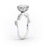 2 CT Asscher Cut Vintage Pave Lab-Grown Diamond Engagement Ring