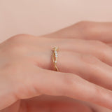 0.15 TCW Round Lab-Grown Diamond Curved Wedding Band