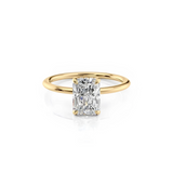 2 CT Radiant Cut Hidden Halo Lab-Grown Diamond Engagement Ring