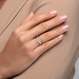 2 CT Princess Cut Three Stone Twig Lab-Grown Diamond Engagement Ring