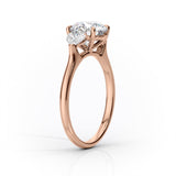 2 CT Marquise Cut Three Stone Lab-Grown Diamond Engagement Ring