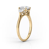 2 CT Marquise Cut Three Stone Lab-Grown Diamond Engagement Ring