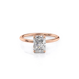 2 CT Radiant Cut Hidden Halo Lab-Grown Diamond Engagement Ring