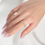 1.4 TCW East West Oval Lab-Grown Diamond Bezel Full Eternity Wedding Band