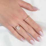 1.4 TCW East West Oval Lab-Grown Diamond Bezel Full Eternity Wedding Band