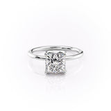 2 CT Princess Cut Solitaire Lab-Grown Diamond Engagement Ring