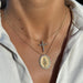 0.22 TCW Round Lab-Grown Diamond Cross Necklace 4