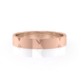 Geometric Edge Wedding Band