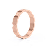 Geometric Edge Wedding Band