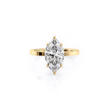 2 CT Marquise Cut Solitaire Lab-Grown Diamond Engagement Ring