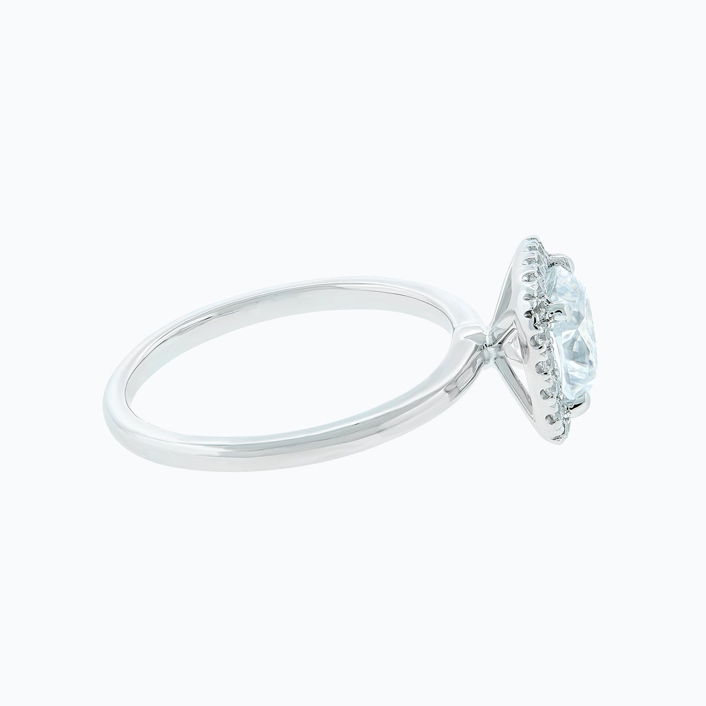 1.50 CT Cushion Shaped Moissanite Halo Engagement Ring