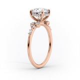 2 CT Asscher Cut Hidden Halo & Pave Lab-Grown Diamond Engagement Ring